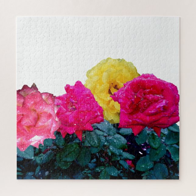 PUZZLE BOUQUET DE ROSES (Vertical)