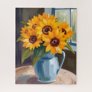 Puzzle Bouquet de tournesols Peinture aquarelle florale