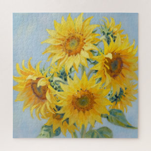 Puzzle Bouquet de tournesols vibrant peinture à l'huile