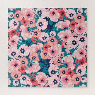 Puzzle Bouquet floral aquarelle : pivoines Vintages.