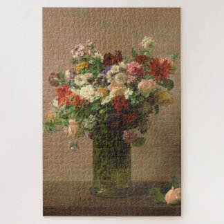Puzzle Bouquet Floral Art Vintage Art Still Life