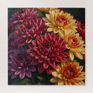 Puzzle Bouquet floral de dahlia vibrant