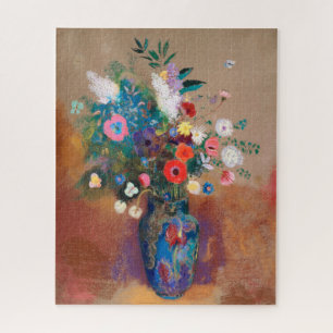 Puzzle Bouquet of Wild Field Flowers - Odilon Redon