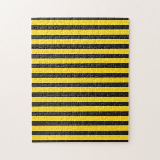 Puzzle Bourdon Noir Jaune Lignes Horizontales Abeille à B (Vertical)