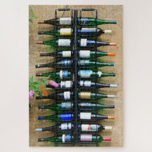 Puzzle Bouteilles de vin dans un rack