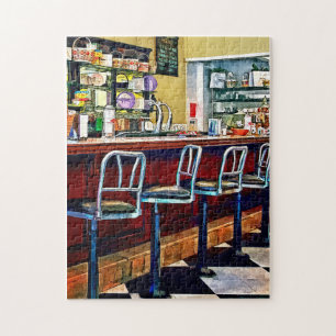 Puzzle Boutique de bonbons avec fontaine à soda