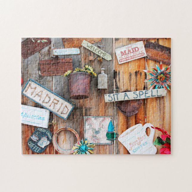 Puzzle Boutique De Café De Style Ancien Mexique. Jigsaw P (Horizontal)