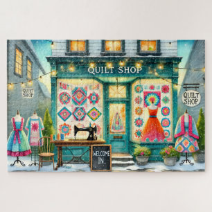 Puzzle Boutique de Courtepoint d'Hiver Co Cozy Couture Sc