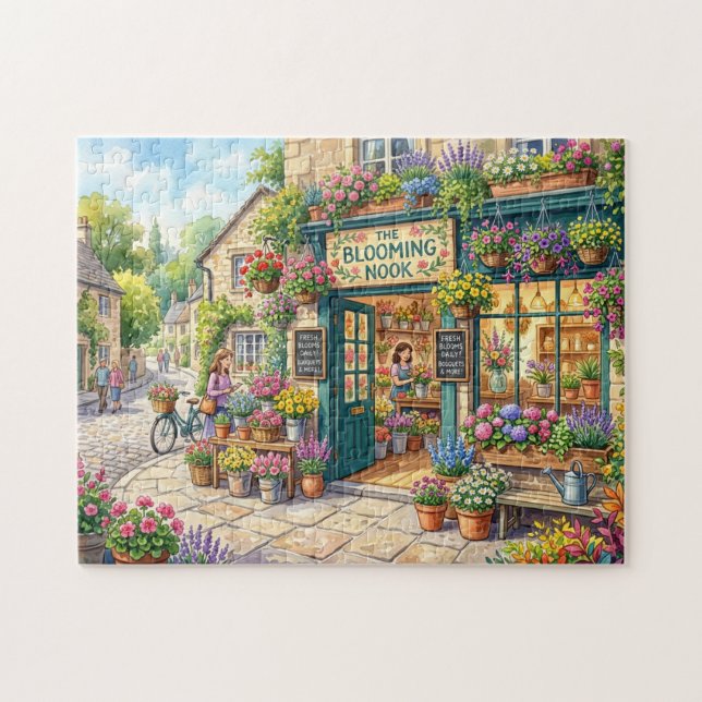 Puzzle Boutique de fleurs pittoresque (Horizontal)