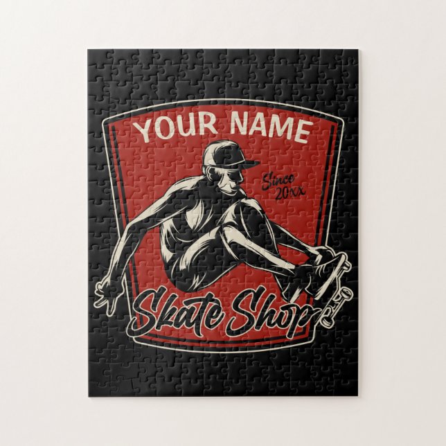 Puzzle Boutique de patinage personnalisée Grab Trick Skat (Vertical)