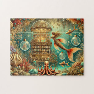 Puzzle Boutique de potion de sirène sous-marin steampunk
