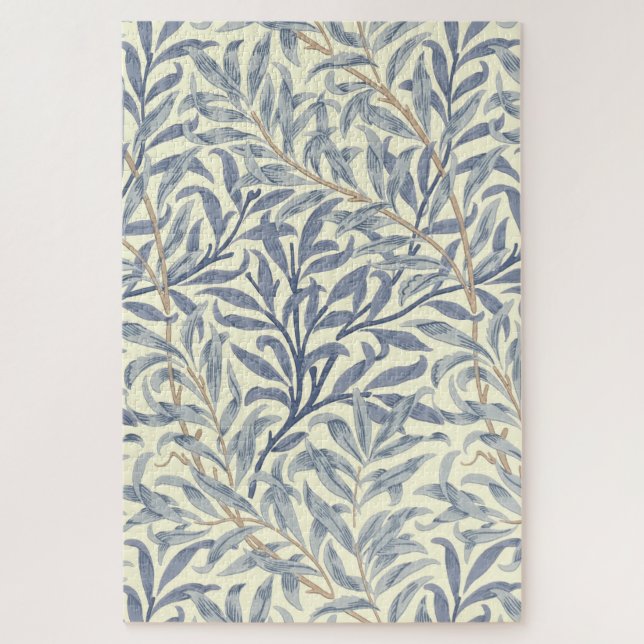 Puzzle Bouton bleu saule (par William Morris) (Vertical)