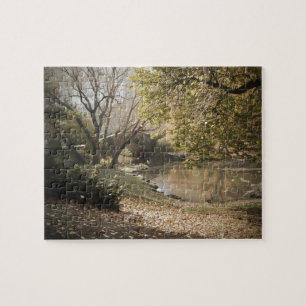 Puzzle Bow Bridge, Central Park, en automne