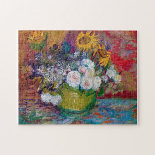 Puzzle Bowl avec fleurs, Van Gogh