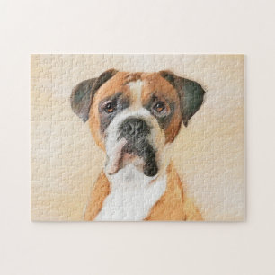 Puzzle Boxer Dog Peinture Non Décroché Art animal origina