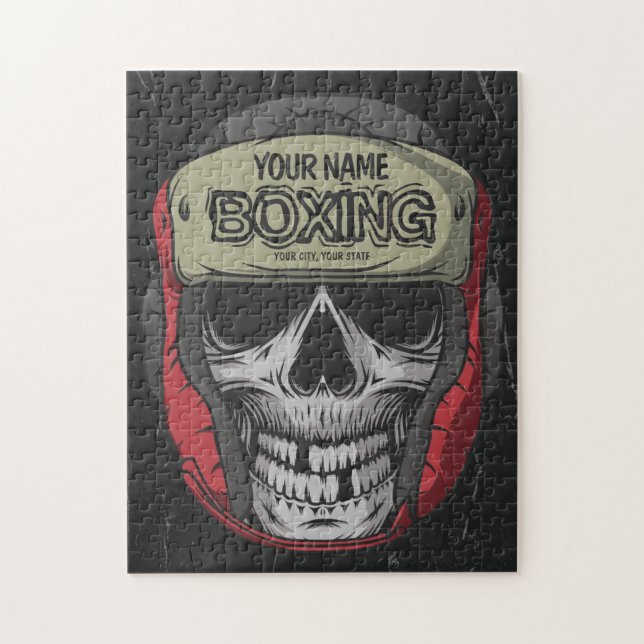 Puzzle Boxer Fight Club Skeleton Boxer Gym (Vertical)