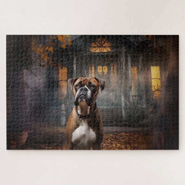 Puzzle Boxeur Halloween Effrayant (Horizontal)