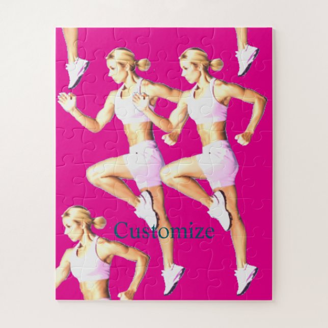 Puzzle Boxeuse féminine en forme Thunder_Cove (Vertical)