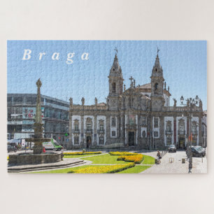 Puzzle Braga. View of the city center.