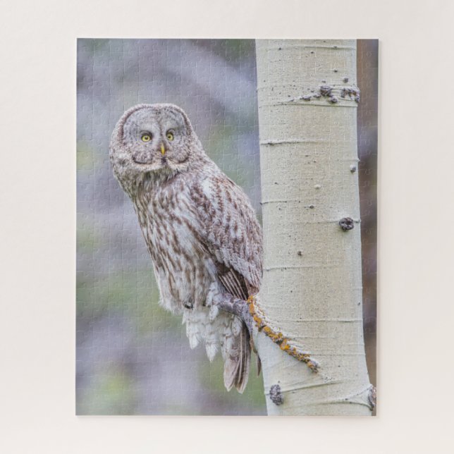 Puzzle Branche d'arbre d'astre gris (Vertical)