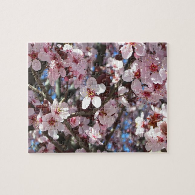 Puzzle Branche de fleurs roses Printemps Floral (Horizontal)