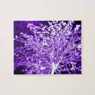 Puzzle Branches d'arbre Abstrait violet