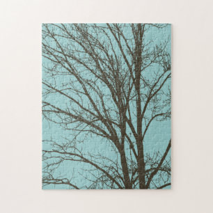 Puzzle Branches d'arbre Brown bleu rustique