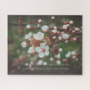 Puzzle Branches de prune avec fleurs blanches