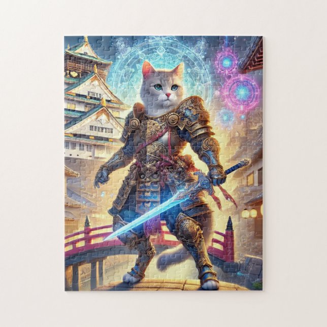 Puzzle Brave Hero Cat of Fantasy Osaka Castle Town (Vertical)