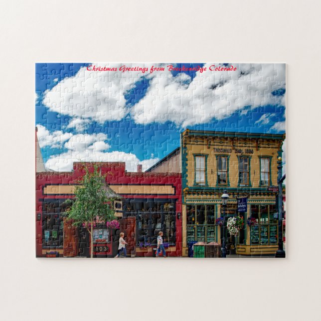 Puzzle Breckenridge Colorado. Christmas Greetings (Horizontal)