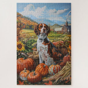 Puzzle Bretagne Espagnol Chien Automne Moisson Thankesgiv