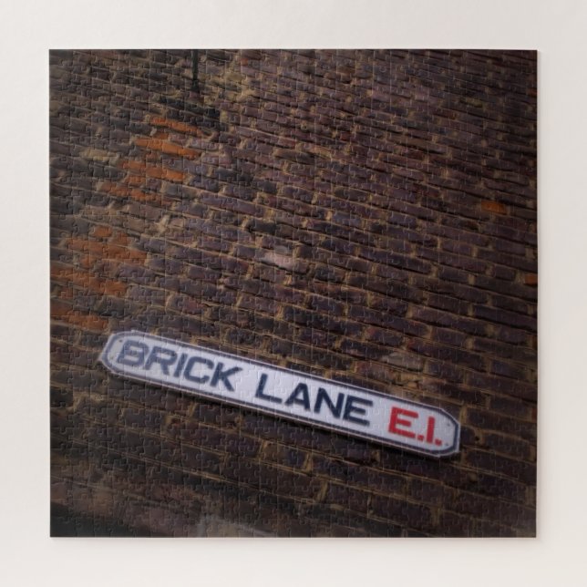 Puzzle Brick Lane - London Street Sign - 20x20 - 676 pcs (Vertical)