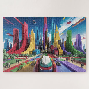 Puzzle Bricktopia : Paysage urbain futuriste4