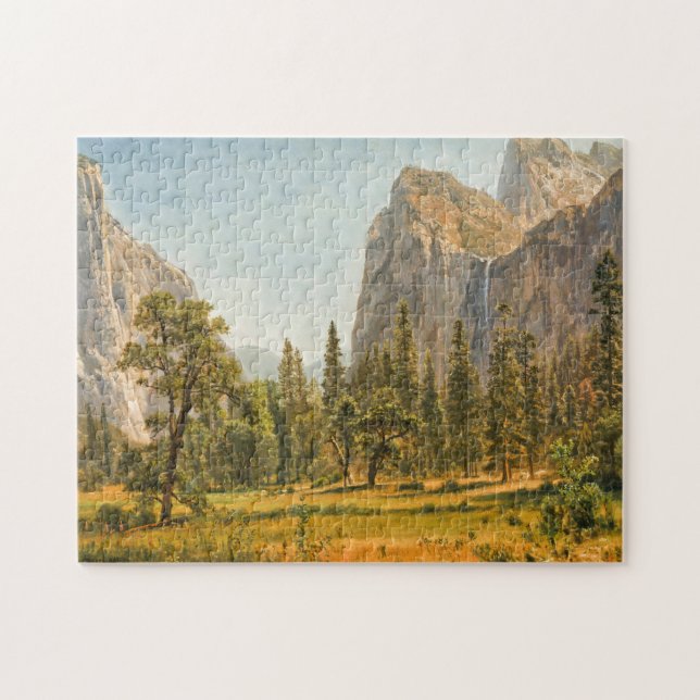 Puzzle Bridal Veil Falls, Californie | Albert Bierstadt (Horizontal)
