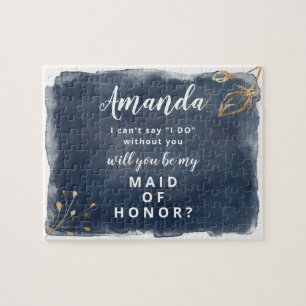 Puzzle Bridesmai ou domestique de marine et d'or
