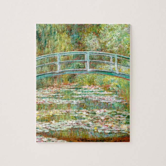 Puzzle Bridge over a Pond of Water Lilies by Claude Monet (Vertical)