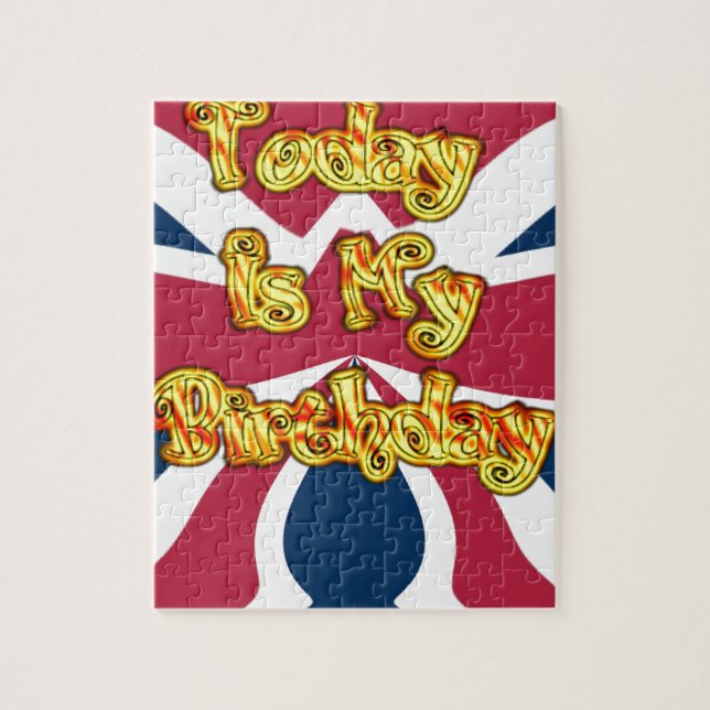 Puzzle British Birday Gifts Art Print (Vertical)