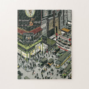 Puzzle Broadway, Times Carré, rues New York la nuit