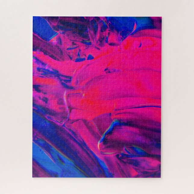 Puzzle Brochures créatives violettes et roses (Vertical)