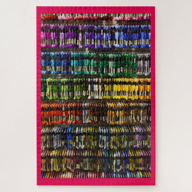 Puzzle Broderie colorée Floss Thread Skeins (Vertical)
