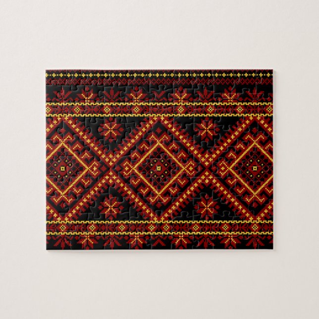Puzzle Broderie Ukrainienne Croix de Saint-André R (Horizontal)