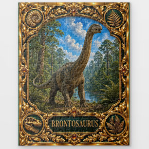 Puzzle Brontosaurus Dinosaure, Art de Joaillerie Héritée