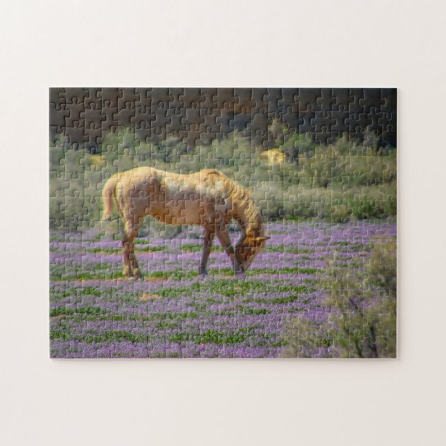 Puzzle bronzage dans un terrain fleuri (Horizontal)