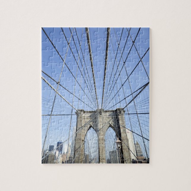 Puzzle Brooklyn Bridge, New York, New York, États-Unis (Vertical)