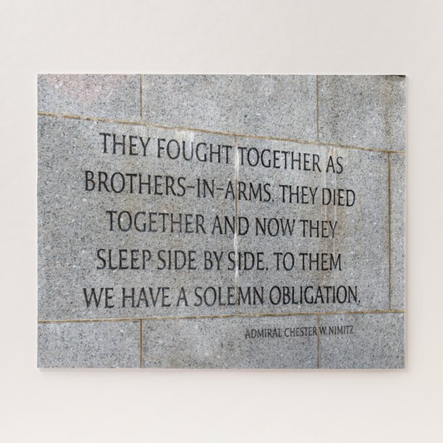 Puzzle Brothers in Arms Memorial 2ÈME GUERRE MONDIALE (Horizontal)