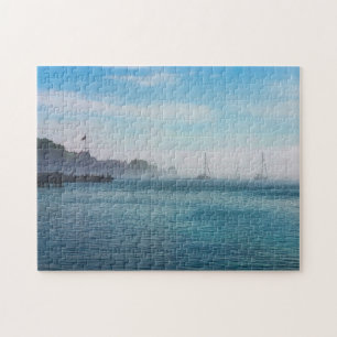Puzzle Brouillard au port de Mackinac