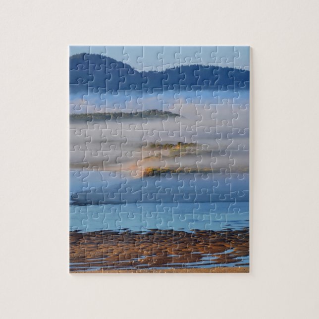 Puzzle Brouillard matinal sur la baie de Netarts, OR (Vertical)
