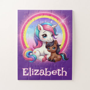 Puzzle Brown de la licorne bi-raciale