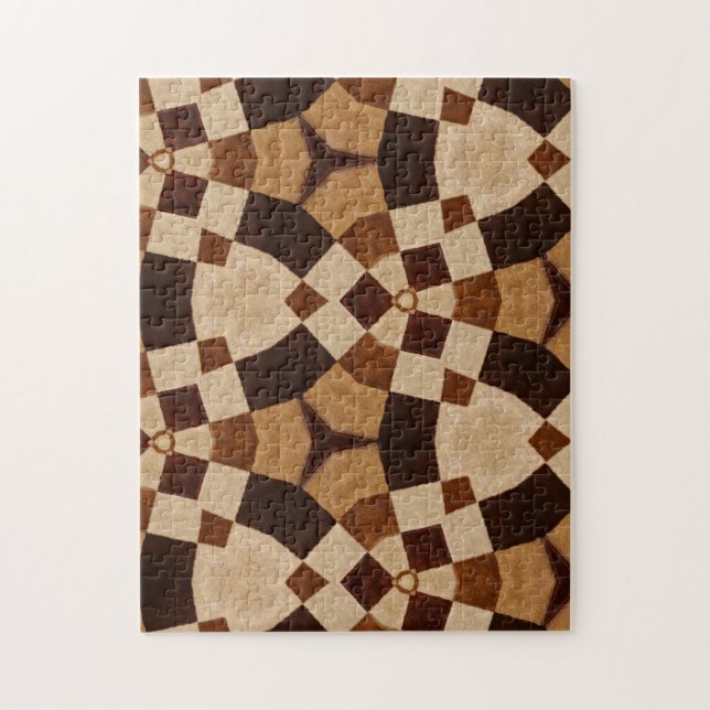 Puzzle Brown Kaleidoscope formes géométriques Motifs (Vertical)