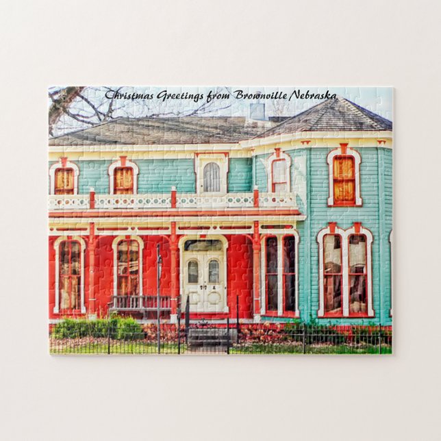 Puzzle Brownville Nebraska.voeux de Noël (Horizontal)